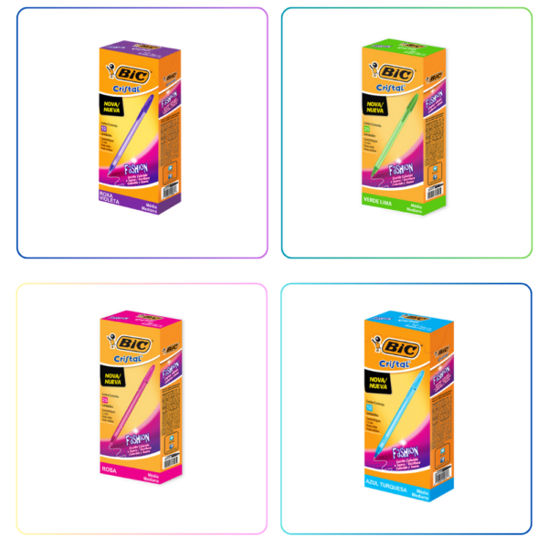 Bolígrafo Cristal Fashion x25 - BIC