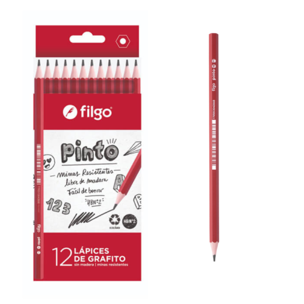 Lápiz de resina grafito HB N°2 - FILGO