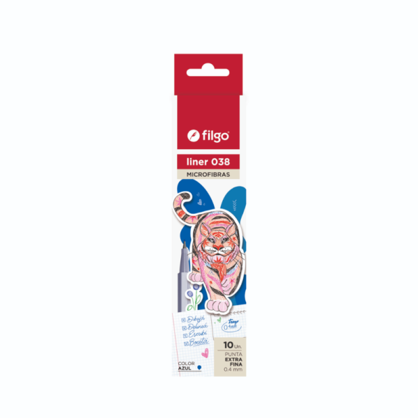 Microfibra Liner 038 x10 surtido por color - FILGO