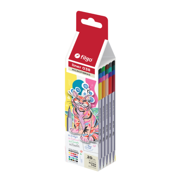 Microfibra Liner 038 x20 un surtidas - FILGO