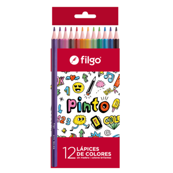 Lápices de colores largos x12 - FILGO