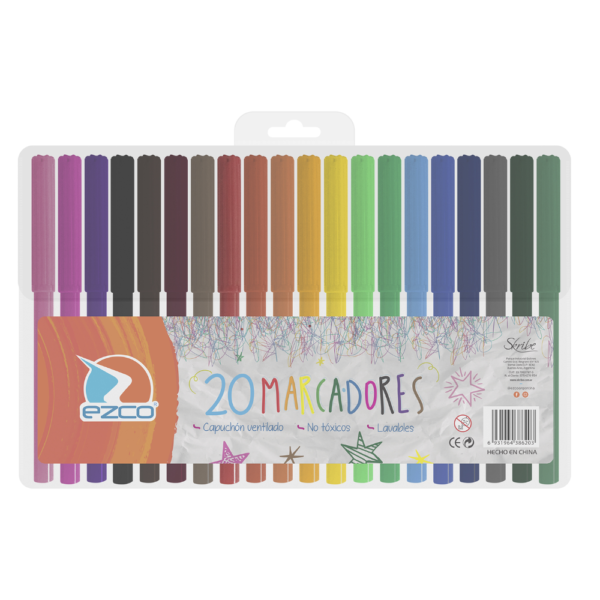 Marcador escolar x20 - EZCO