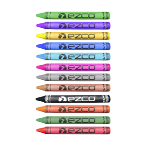 Crayones de cera escolares x12 - EZCO - Imagen 2