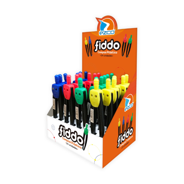 Compás plástico "Fiddo" 4 col. - EZCO