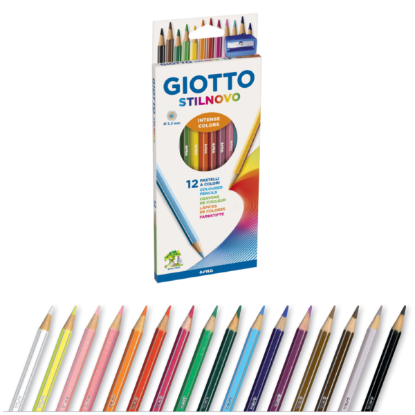 Lápices de colores "Stilnovo" x12 - GIOTTO
