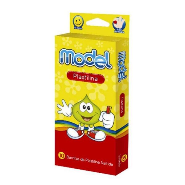 Plastilina x10 surtidas - MODEL