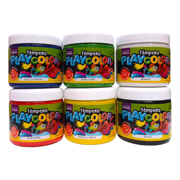 Tempera pote 250 grs varios colores - PLAYCOLOR