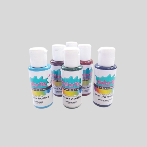 Pintura acrílica colores vitales 50cc –  DELARTE