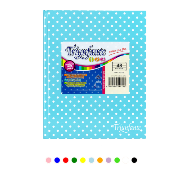 Cuaderno 123 T/D Lunares # y = 48/50 hjs – TRIUNFANTE