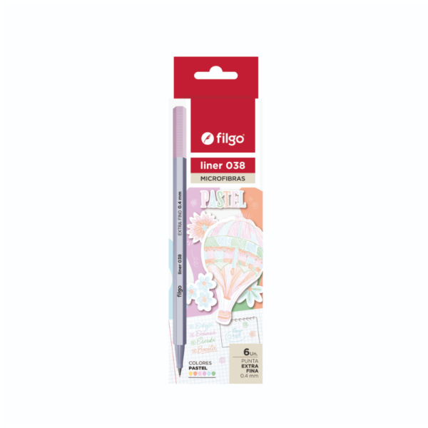 Microfibra Liner 038 x6 pastel – FILGO