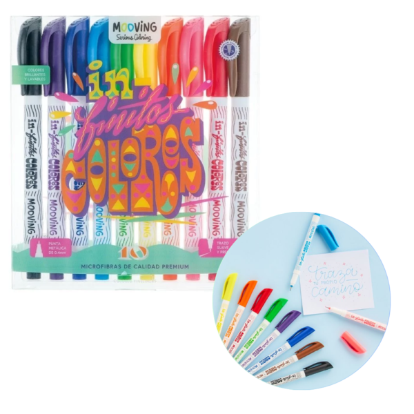 Microfibra colores surtidos x10 - MOOVING