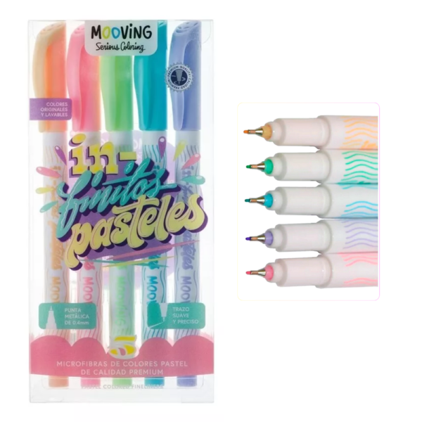 Microfibra color pastel x5 - MOOVING