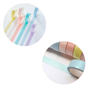 Tape decorativo glitter pastel 1,5 cm x 5 m - MOOVING - Imagen 2