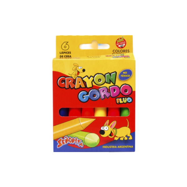 Crayón Gordo FLÚO x6 – STA