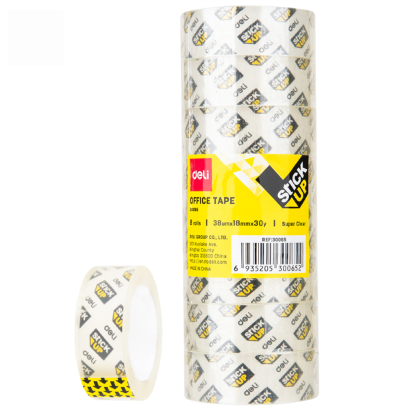 Cinta adhesiva cristal 18 mm x 27 mts - DELI