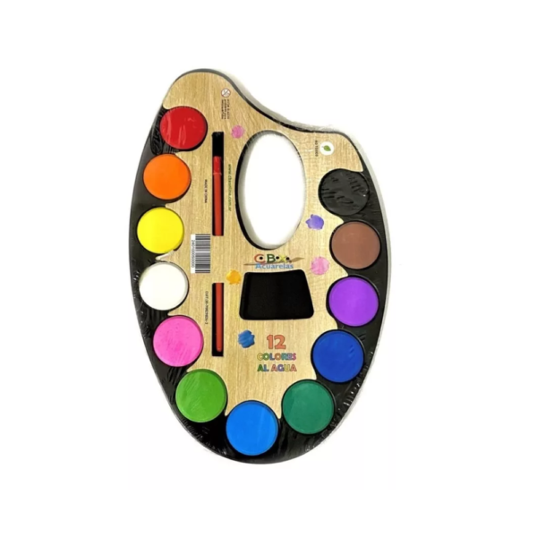 Acuarela redondas x12 col. - CBX