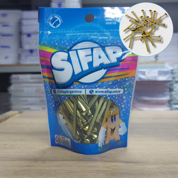 Broches mariposa dorados N°12 - SIFAP