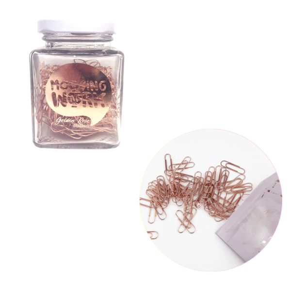 Paper clips Golden Rose 33mm x120 - MOOVING