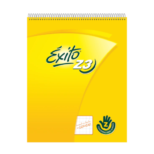 Cuaderno espiralado para zurdos Z3 48 hjs - Éxito