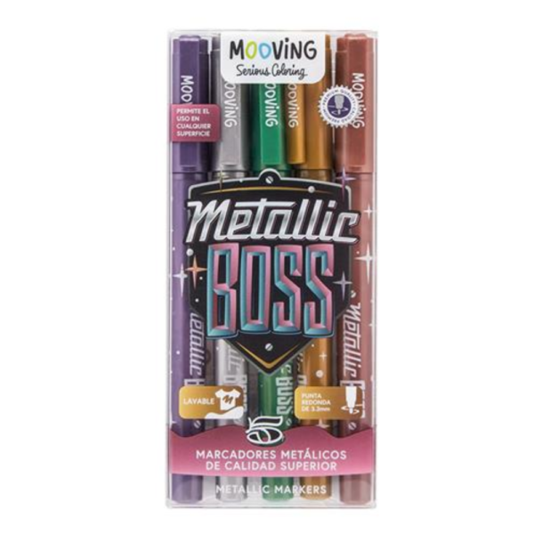 Marcador metálico x5 - MOOVING