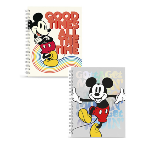 Cuaderno "Mickey Mouse" T/D c/espiral 16x21 - MOOVING