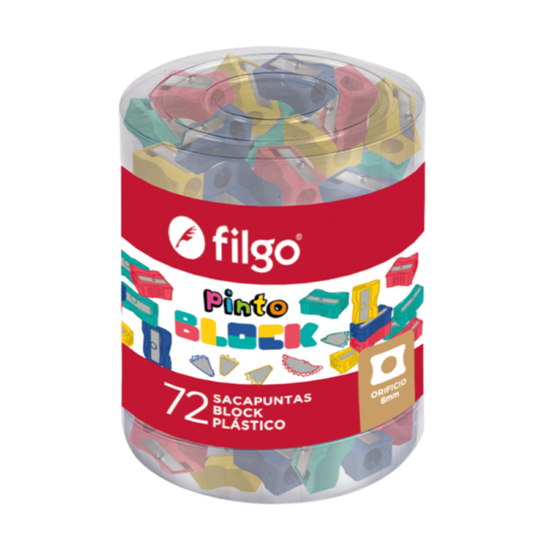 Sacapuntas plástico PINTO Block - FILGO