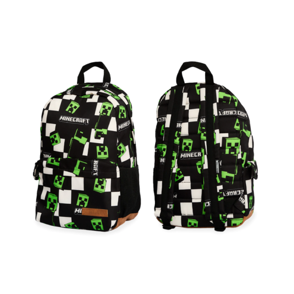 Mochila "Minecraft Creeper" 18" Espalda - MOOVING