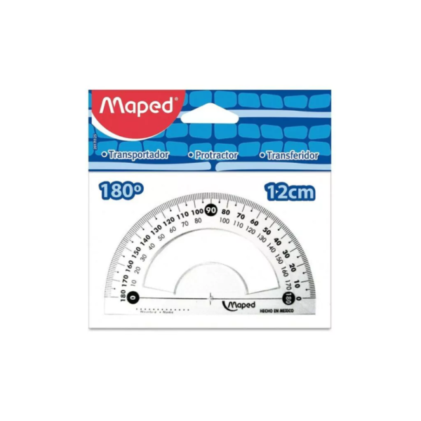 Transportador 180° - 10 cm - MAPED