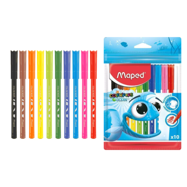 Marcadores escolar "Ocean" x10 - MAPED