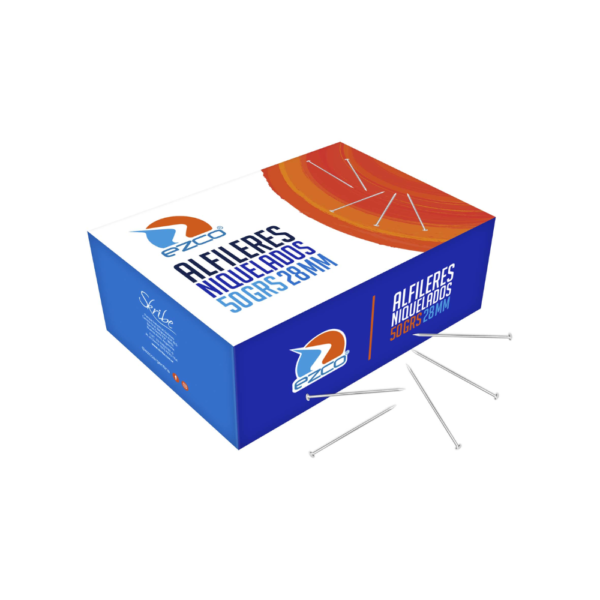 Alfileres Niquelados 28 mm - EZCO