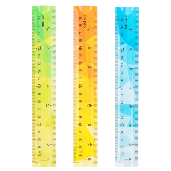 Regla twist flex 20 cm 3 col. - DELI