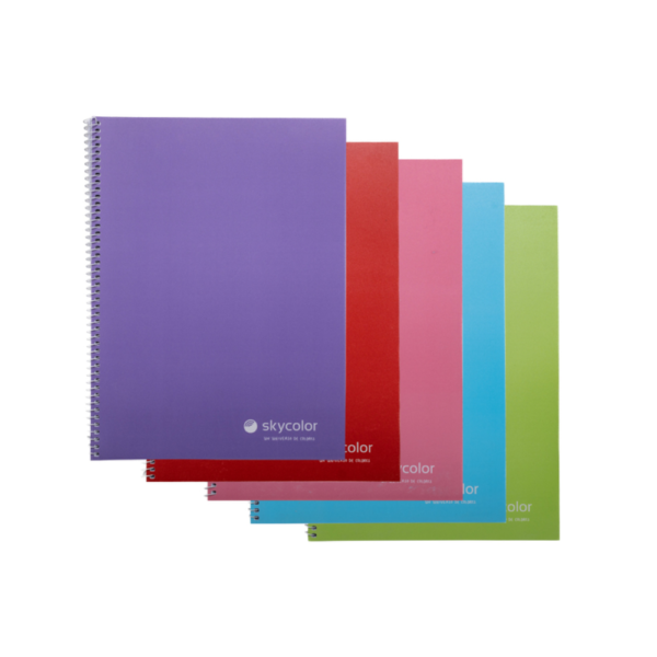 Cuaderno c/espiral OFICIO T/P 22 x 29,7 - SKYCOLOR