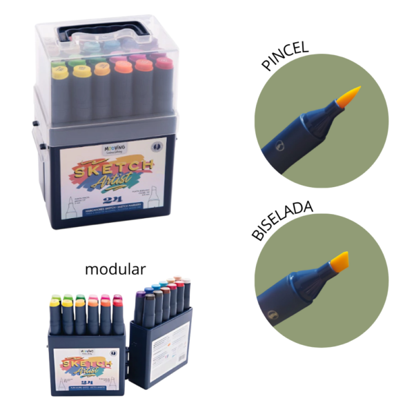 Marcador doble punta x24 - MOOVING