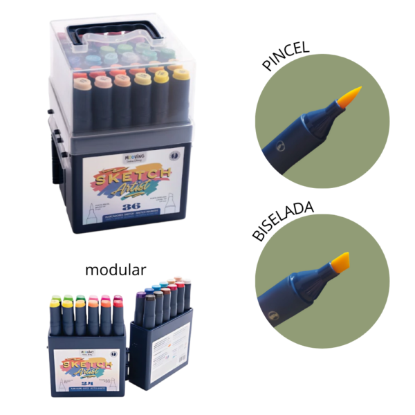 Marcador doble punta x36 - MOOVING