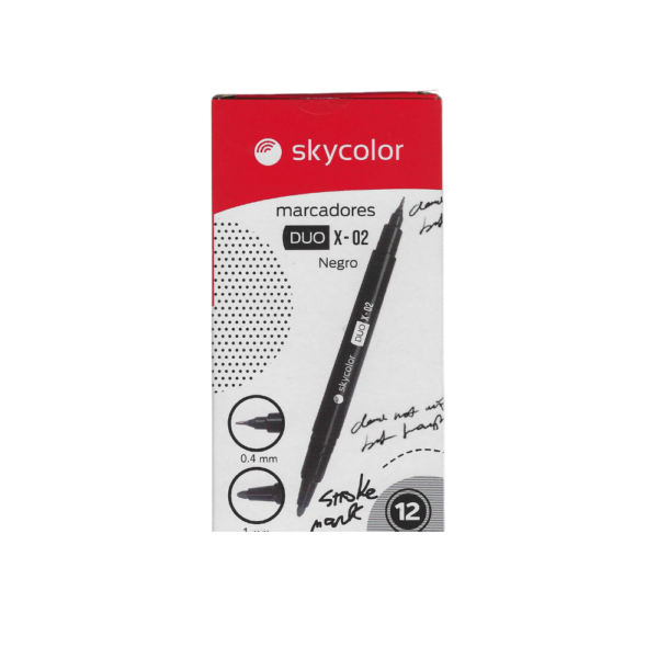 Marcador permanente DUO - SKYCOLOR