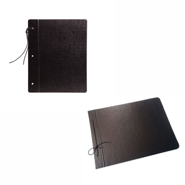 Carpeta 2 tapas fibra negra – AVÍOS