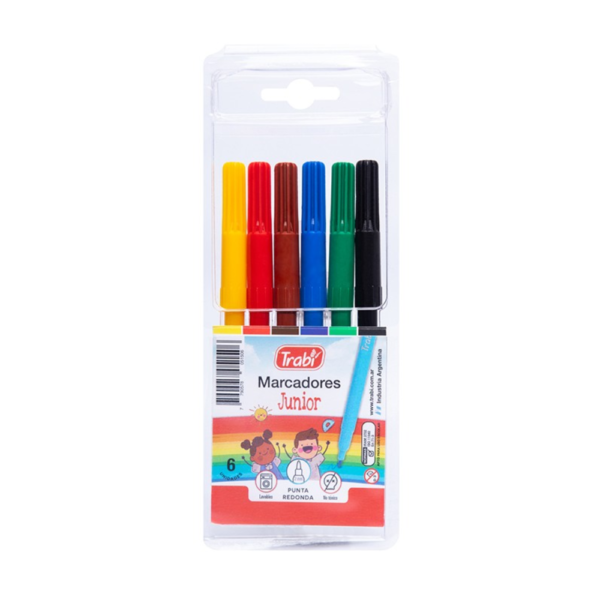 Marcador Junior x6 col. clásicos - TRABI