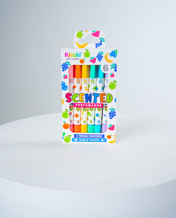 Resaltadores Doble Punta Perfumados x6