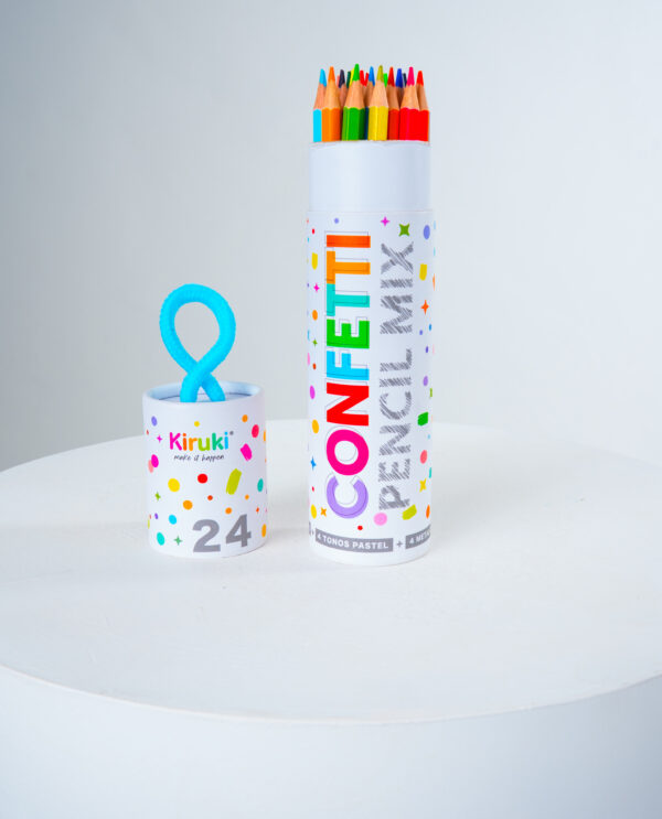 Lápices de colores en tubo x24 Kiruki